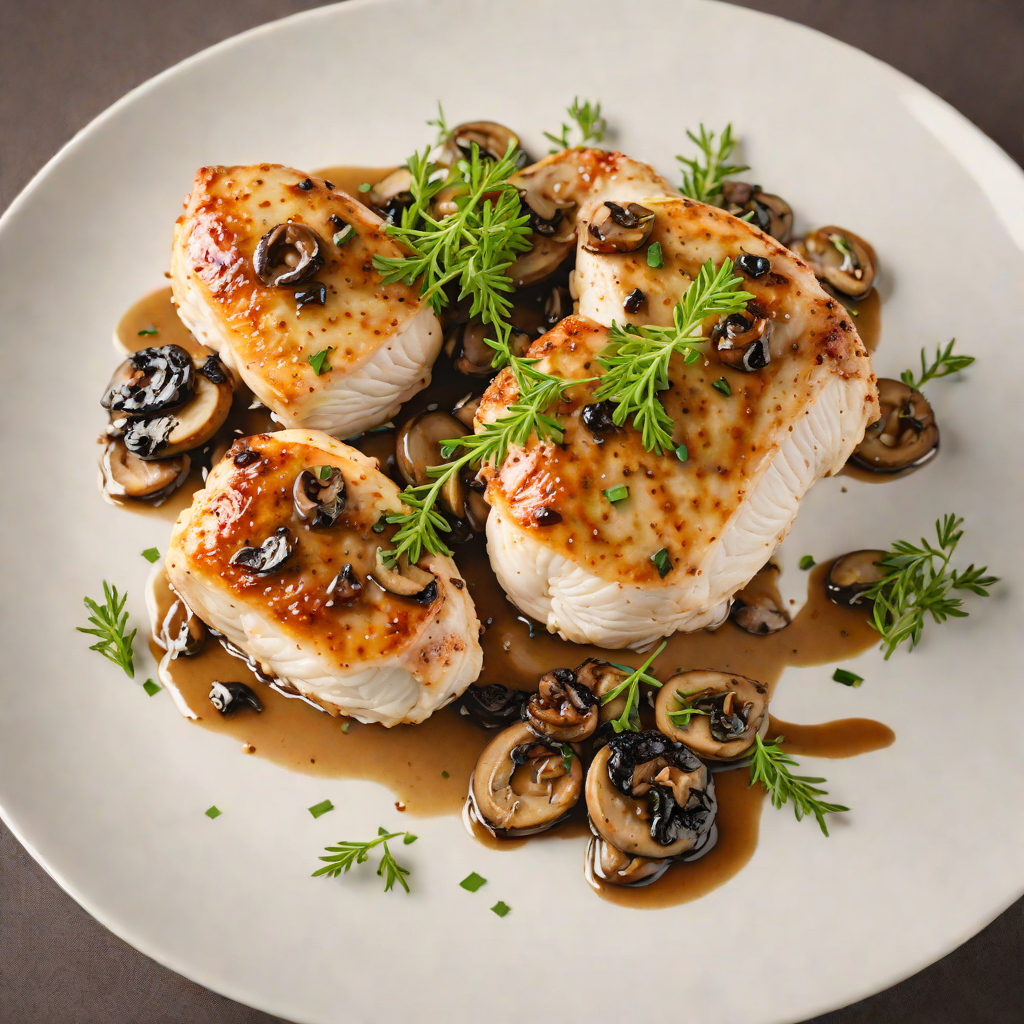 Pan-Seared Chicken with Thyme and Mushroom Reduction