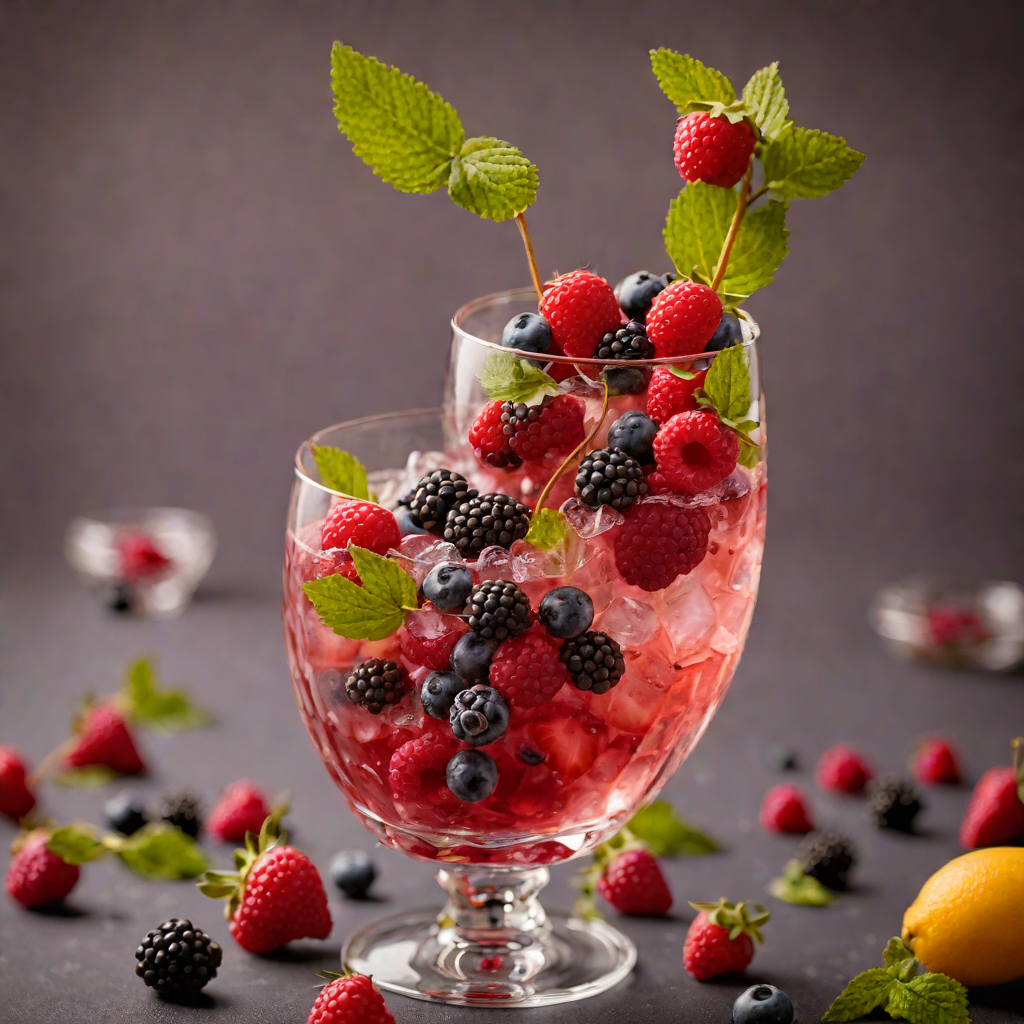 Muddled Berry Sweetness with Herbal Twist