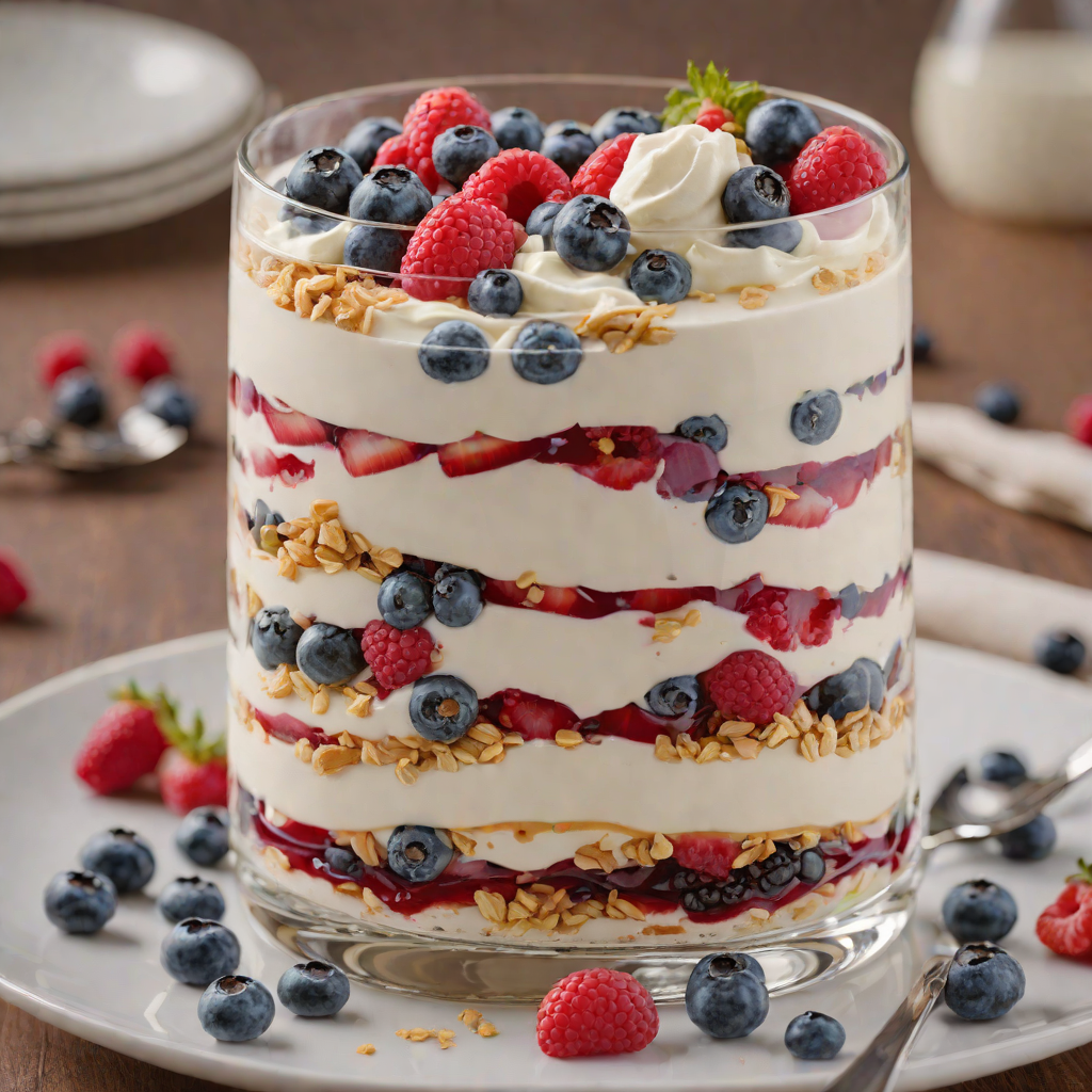 berry Layered Parfait with Honey Yogurt