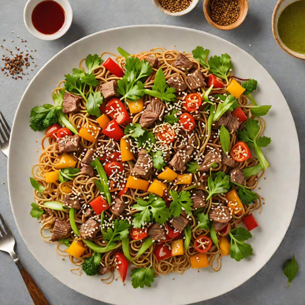 Spiced Kangaroo Stir-Fry with Bush Tomato and Sesame