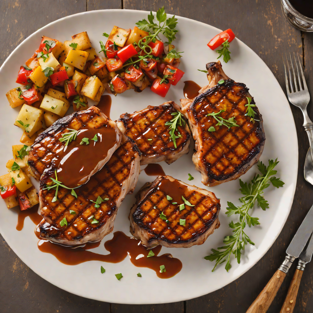 Whiskey-Glazed Grilled Pork Chops with Smoked Paprika