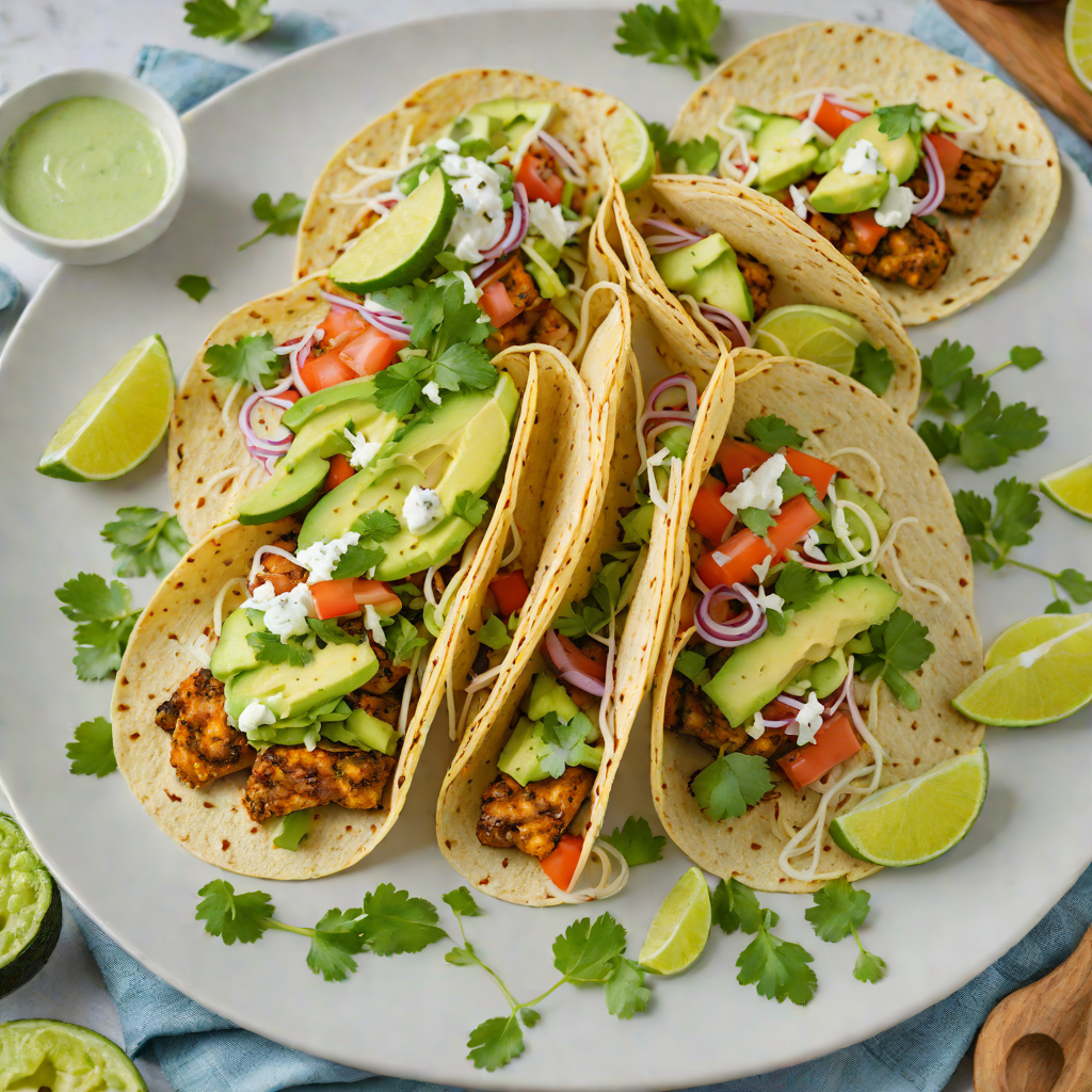 Grilled Mahi-Mahi Tacos with Avocado Crema