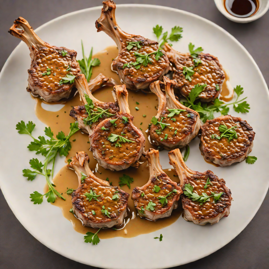 Pan-Seared Lamb Chops with Herb Sauce