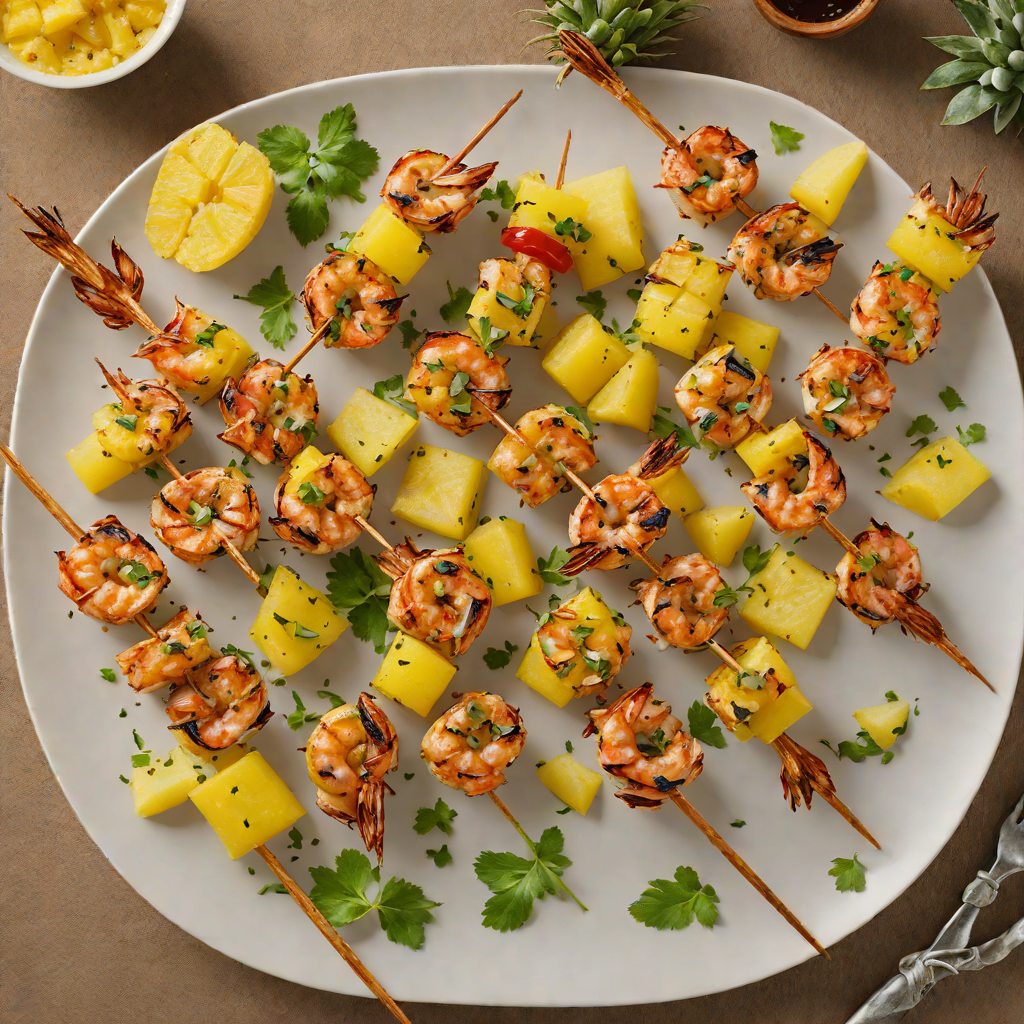 Jerk-Spiced Shrimp Skewers with Pineapple