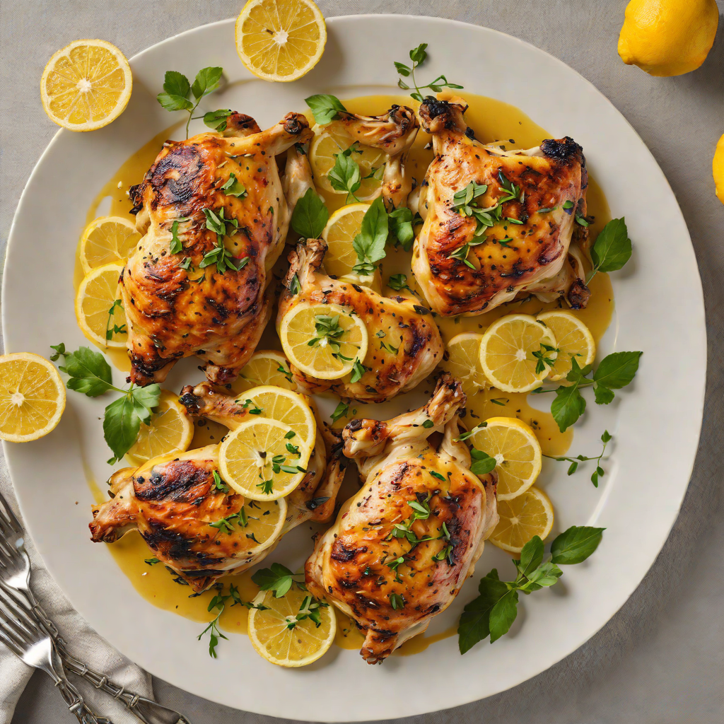 Lemon-Garlic Roasted Chicken Thighs with Preserved Lemon