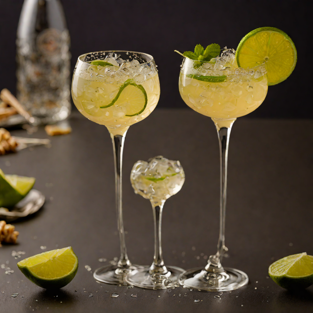 Shaken Honey-Lime Sparkler with Ginger