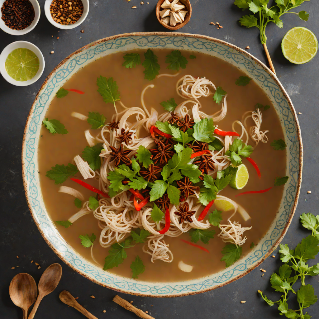 Pho-Inspired Vegetable Soup with Star Anise and Ginger