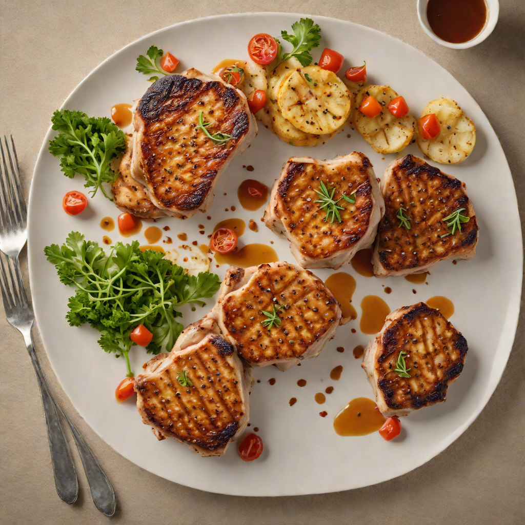 Pan-Seared Pork Chops with Spiced Newspaper Rub