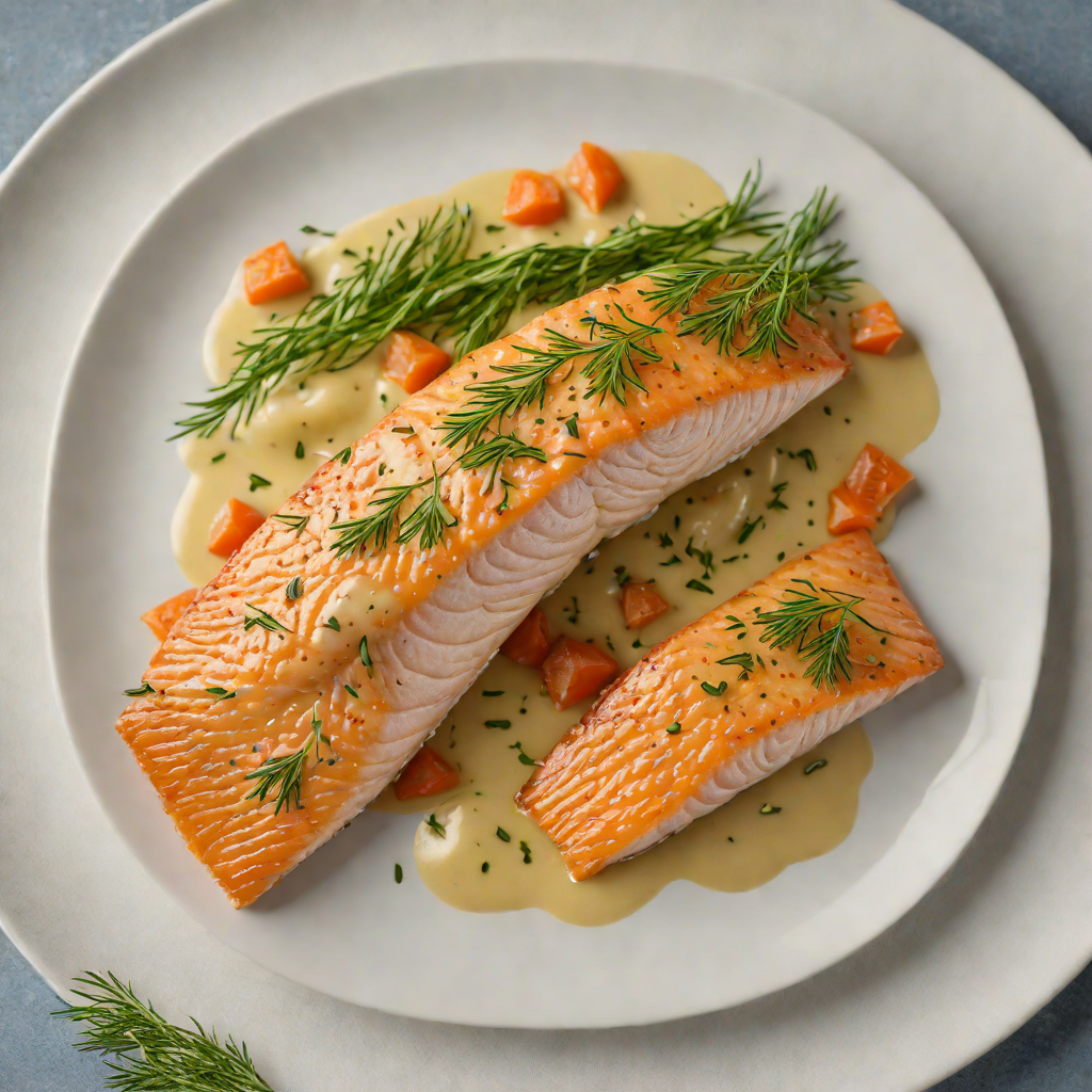 Pan-Seared Arctic Char with Lemon-Dill Cream Sauce