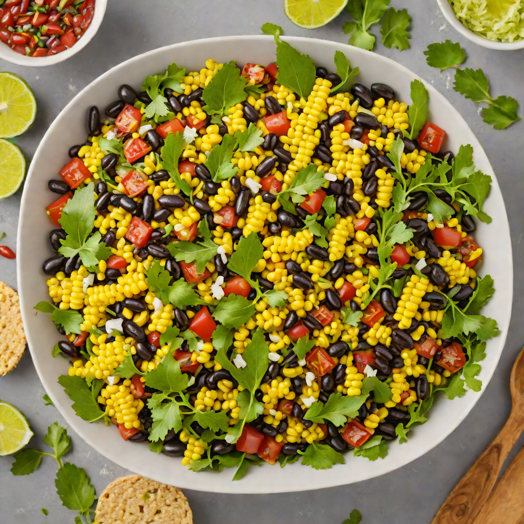 Half-Spiced Black Bean and Corn Salad