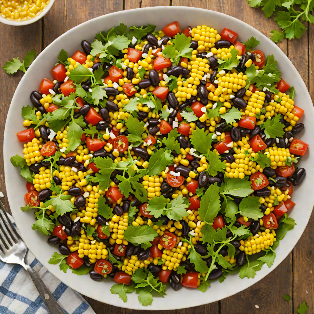 Harissa-Spiced Black Bean and Corn Salad