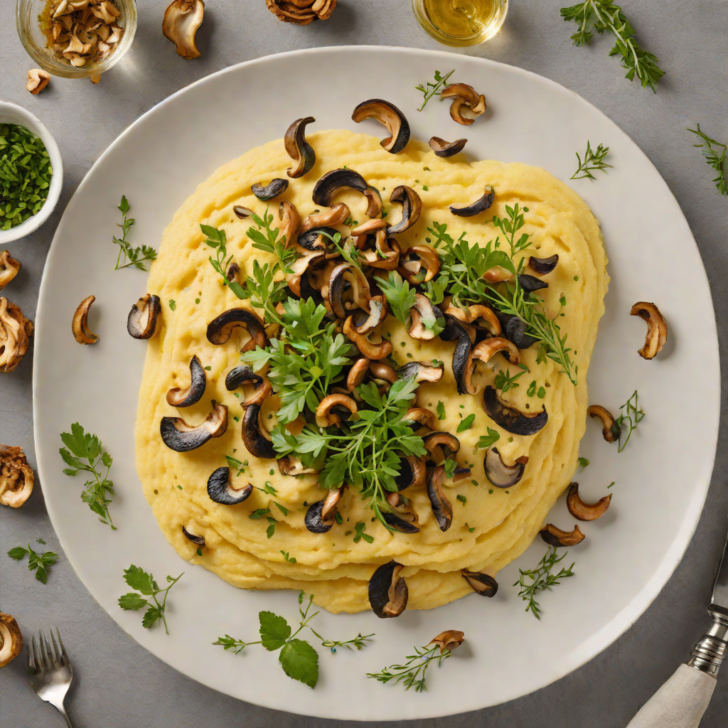 Herb-Infused Creamy Polenta with Wild Mushrooms