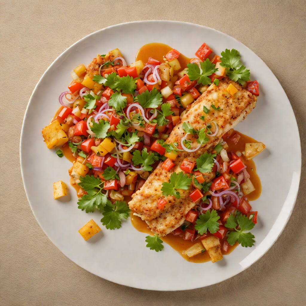 Pan-Fried Galunggong with Tangy Tomato and Onion Salsa