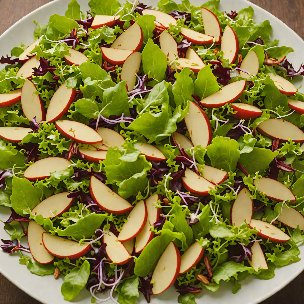 Terre Haute-Inspired Mixed Greens Salad with Apple Cider Vinaigrette