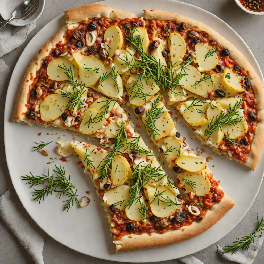 Focaccia-Style Potato Pizza with Garlic and Rosemary