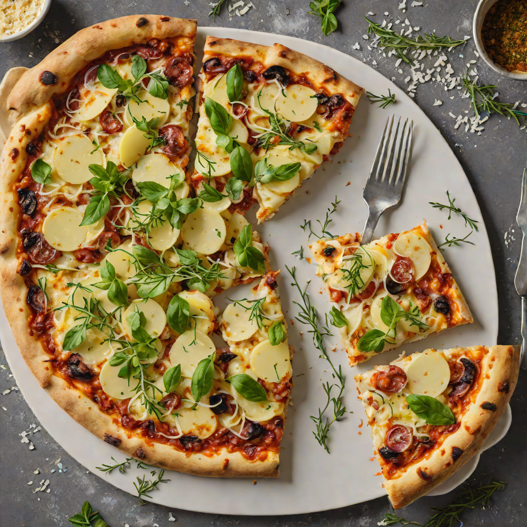 Rustic Potato Pizza with Parmesan and Thyme