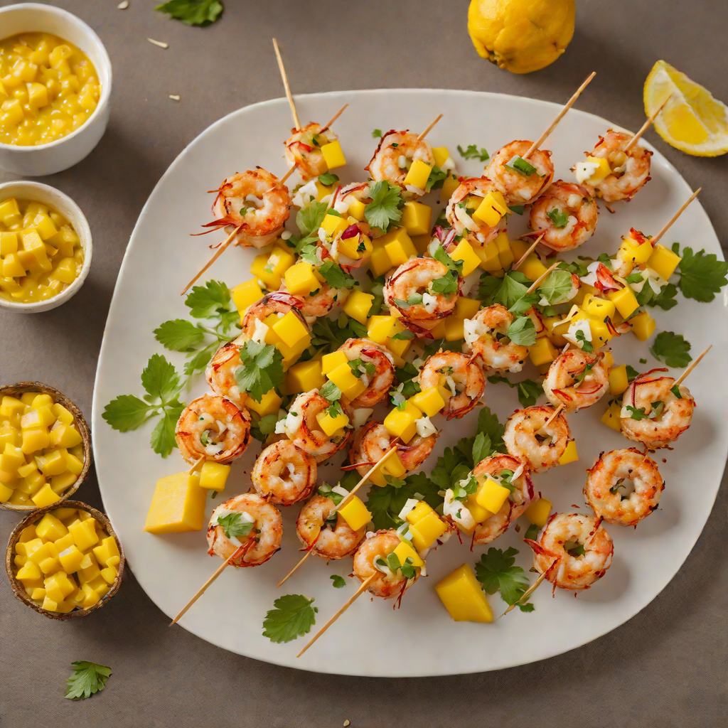 Tiki-Inspired Coconut Shrimp Skewers with Mango Salsa
