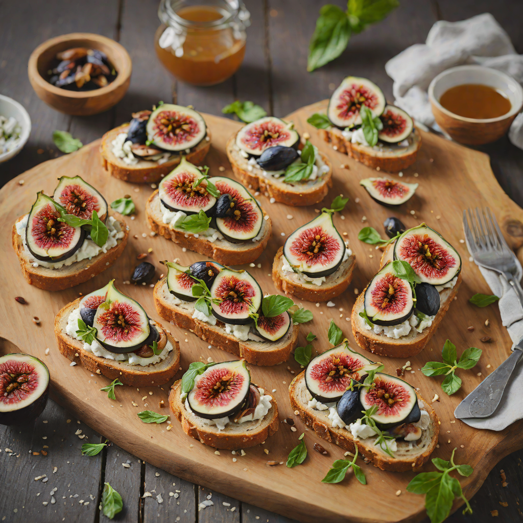 Honey-Roasted Fig and Ricotta Tartines