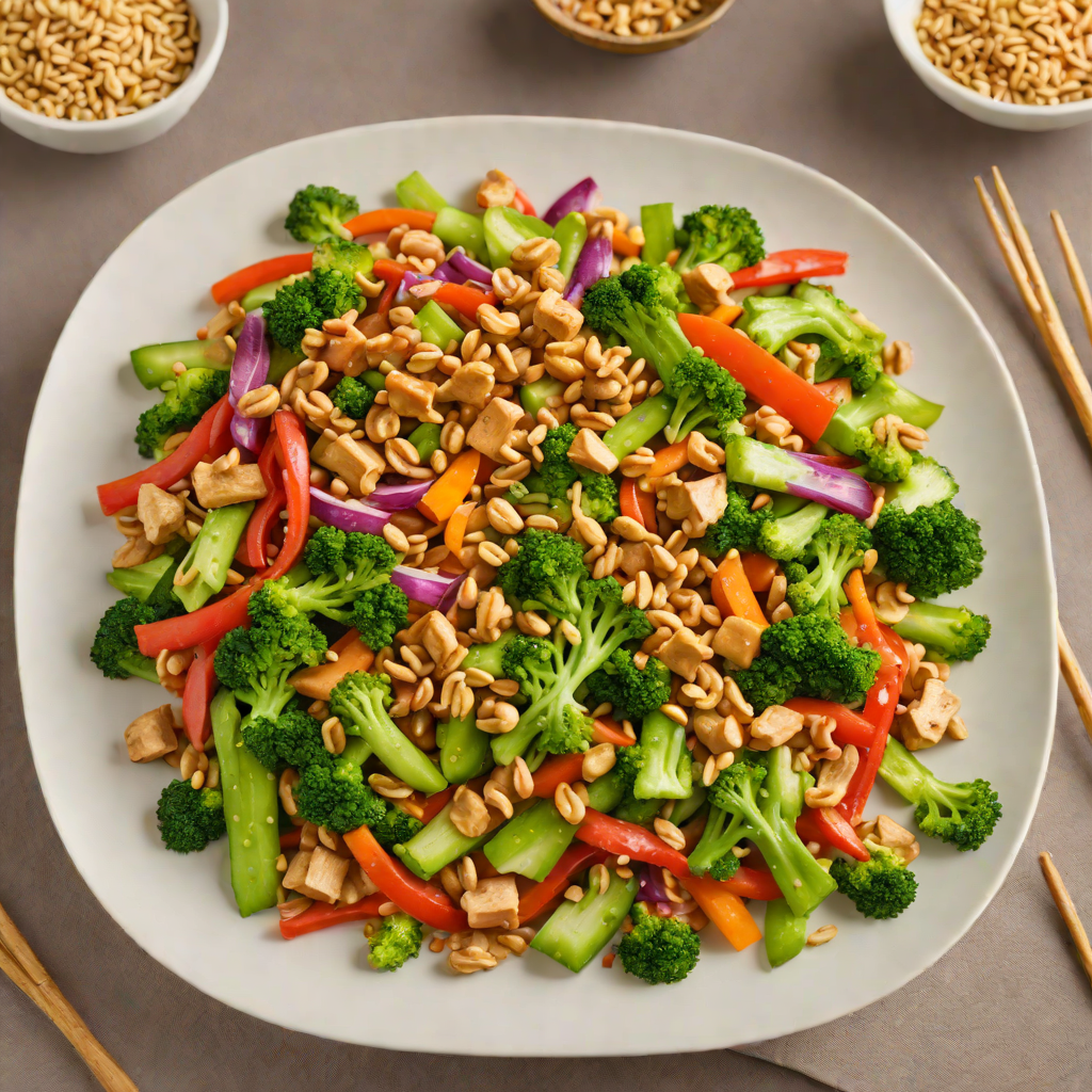 Vegetable Stir-Fry with Peanut Sauce for Kids