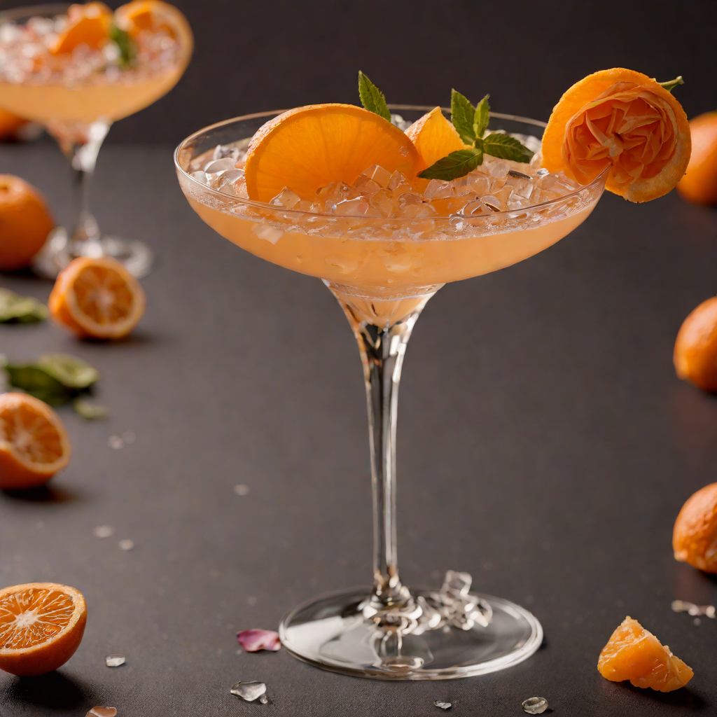Shaken Tangerine Rose Cocktail