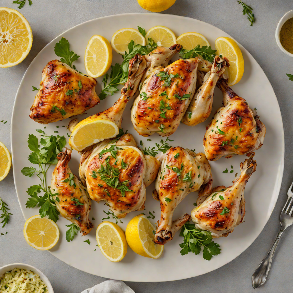 Oven-Roasted Wabash Valley Chicken with Herb Lemon Butter