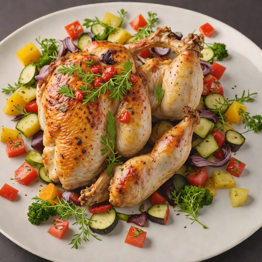 Pan-Roasted Chicken with Seasonal Vegetable Medley
