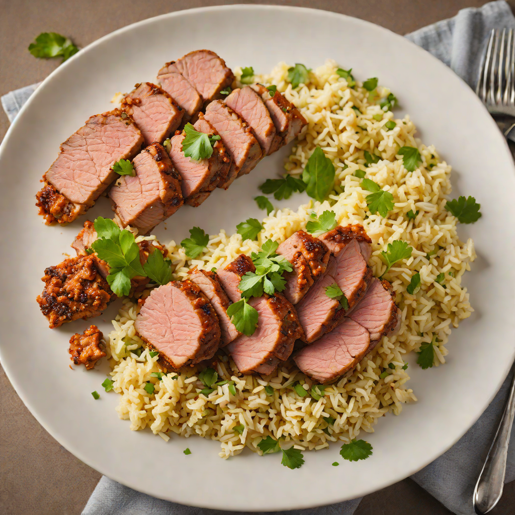 Sautéed Spiced Pork Tenderloin with Cauliflower Rice
