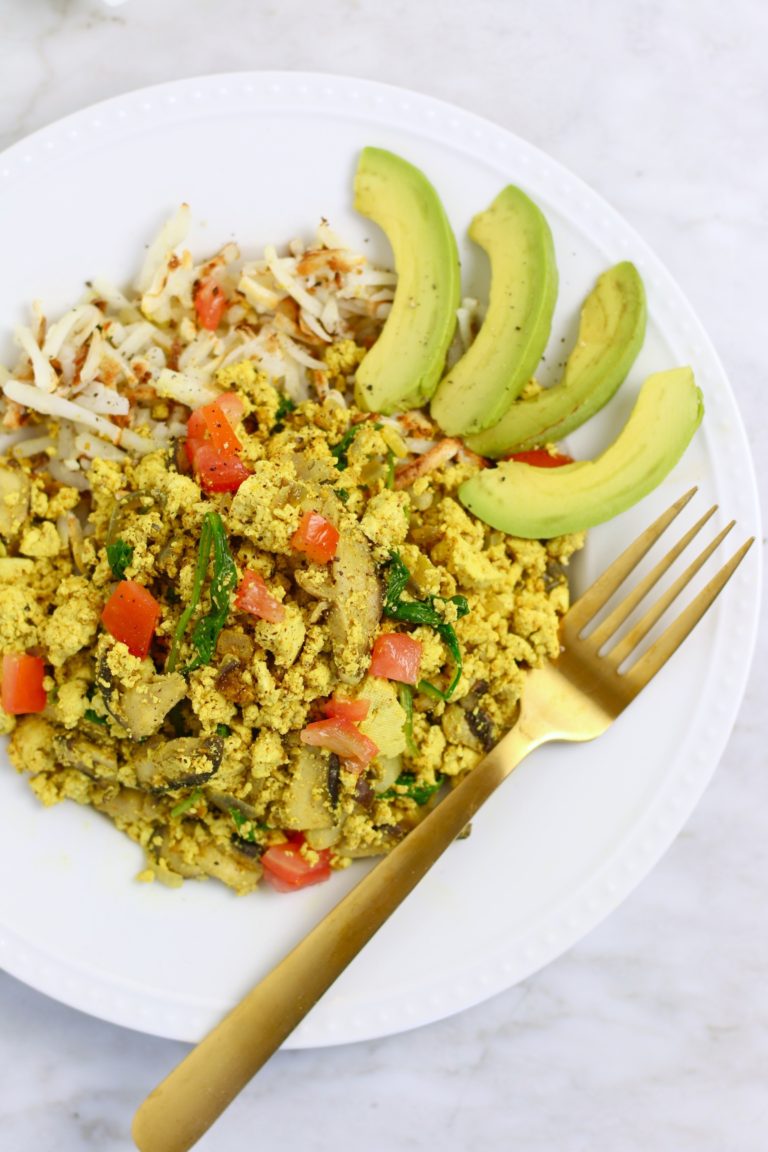 Turmeric Tofu Scramble Breakfast Bowl