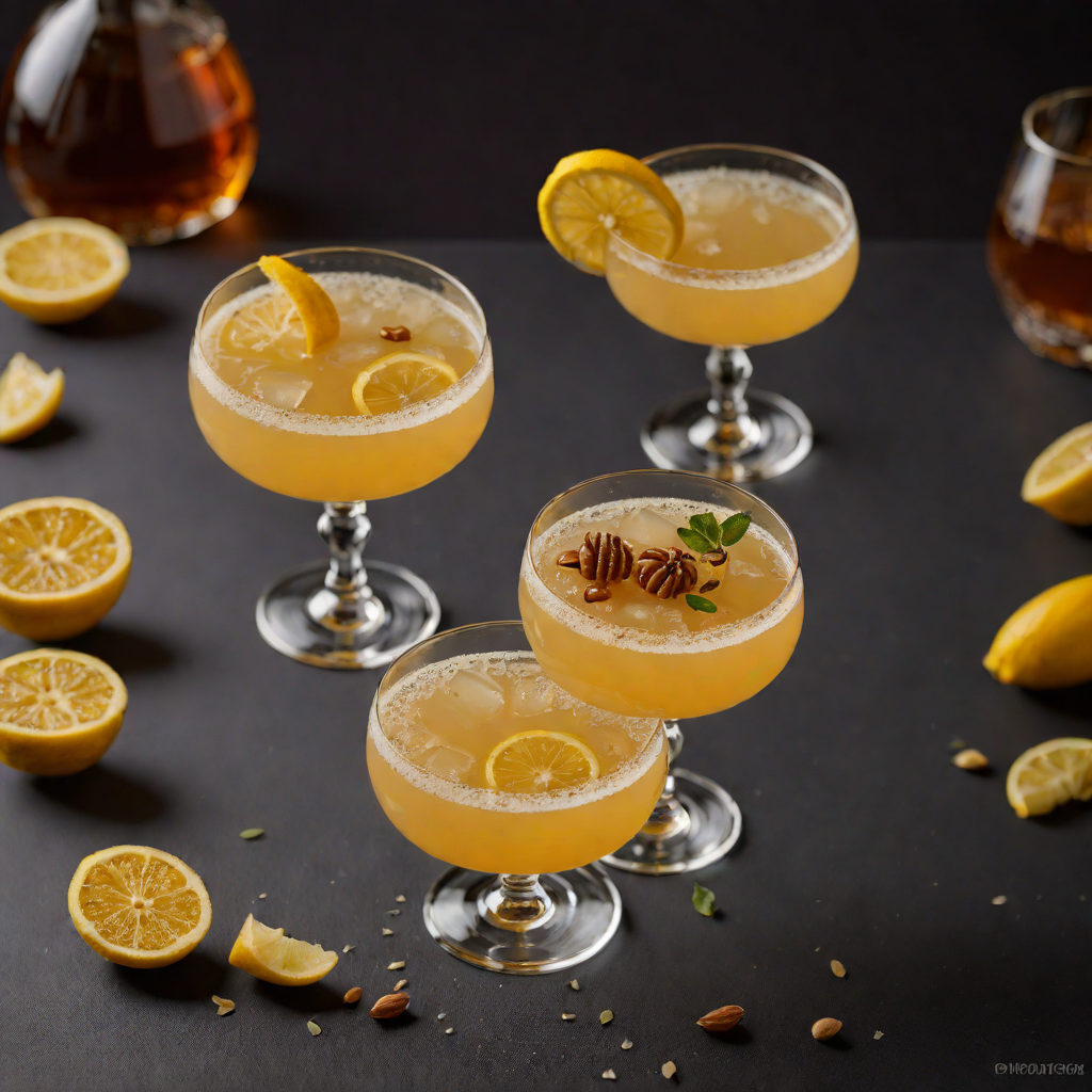 Honey-Lemon Whiskey Sour with Cardamom