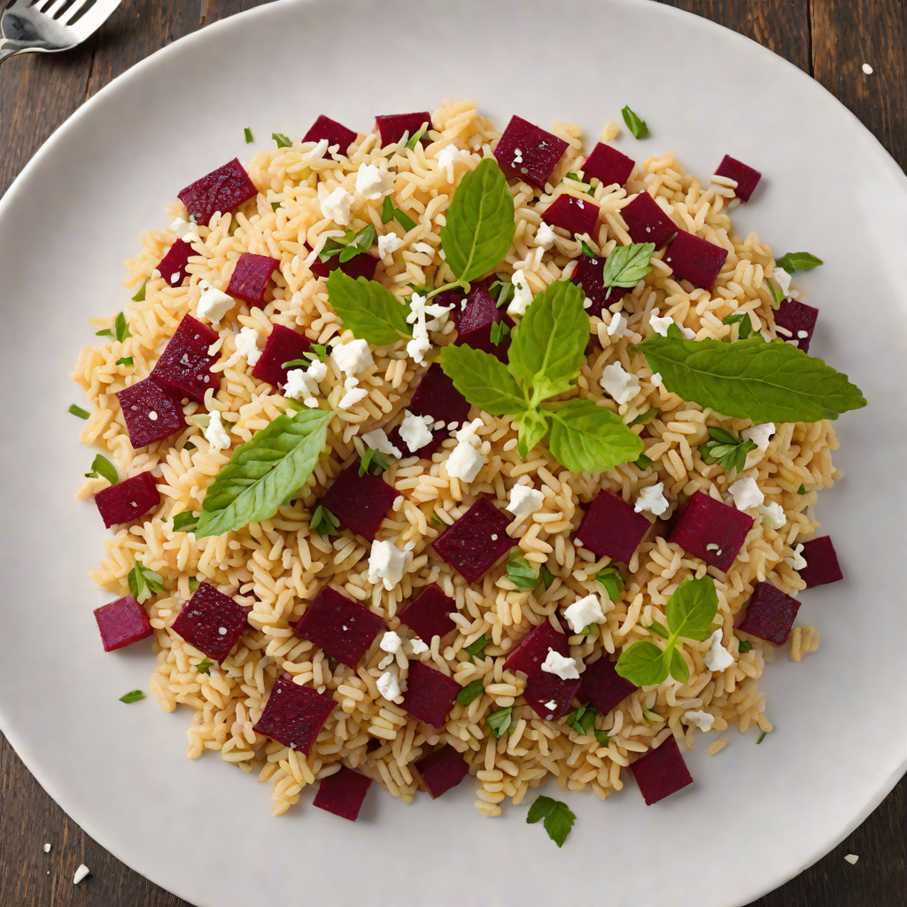 Red Beet and Goat Cheese Risotto