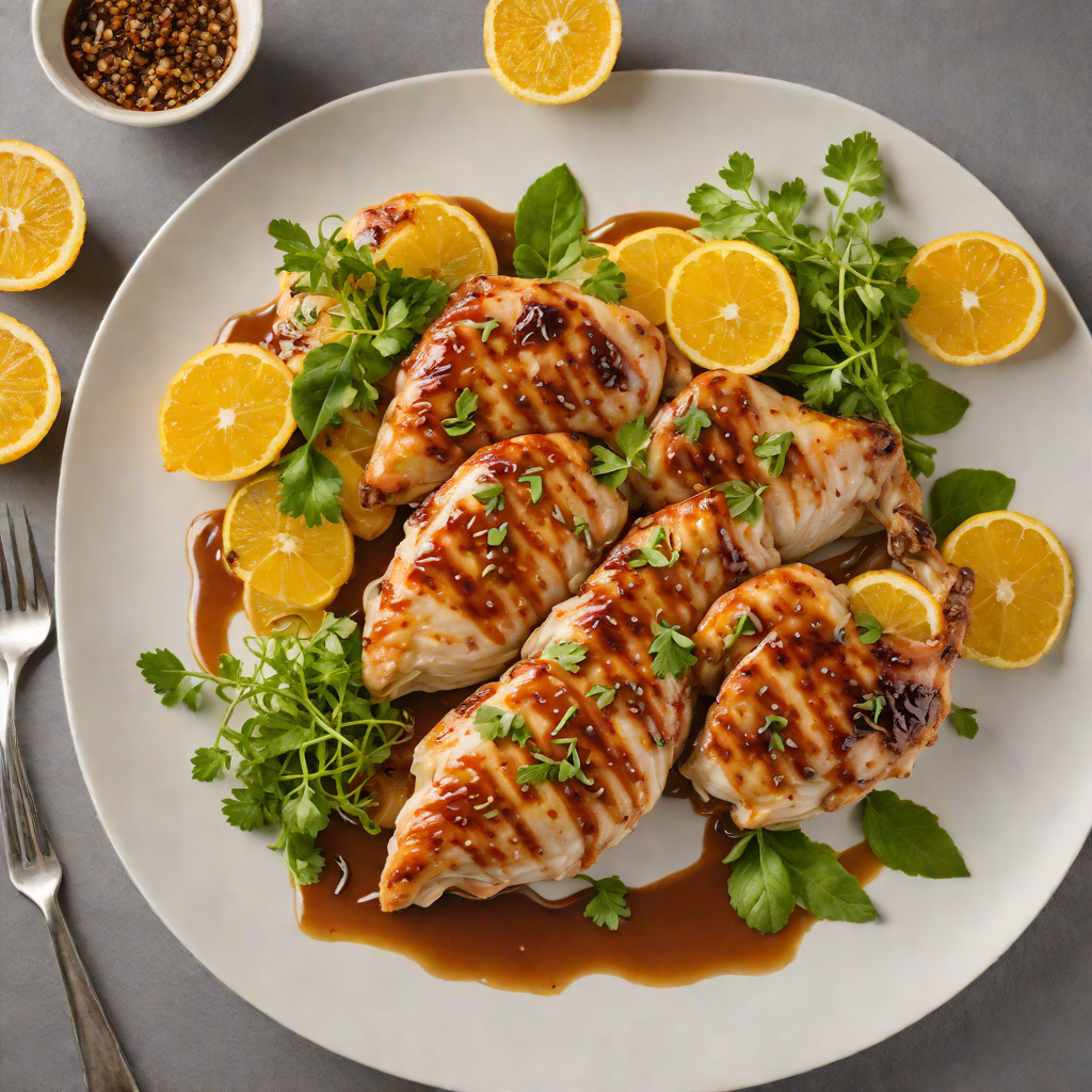Pan-Seared Chicken with Fourth-Spice Citrus Glaze