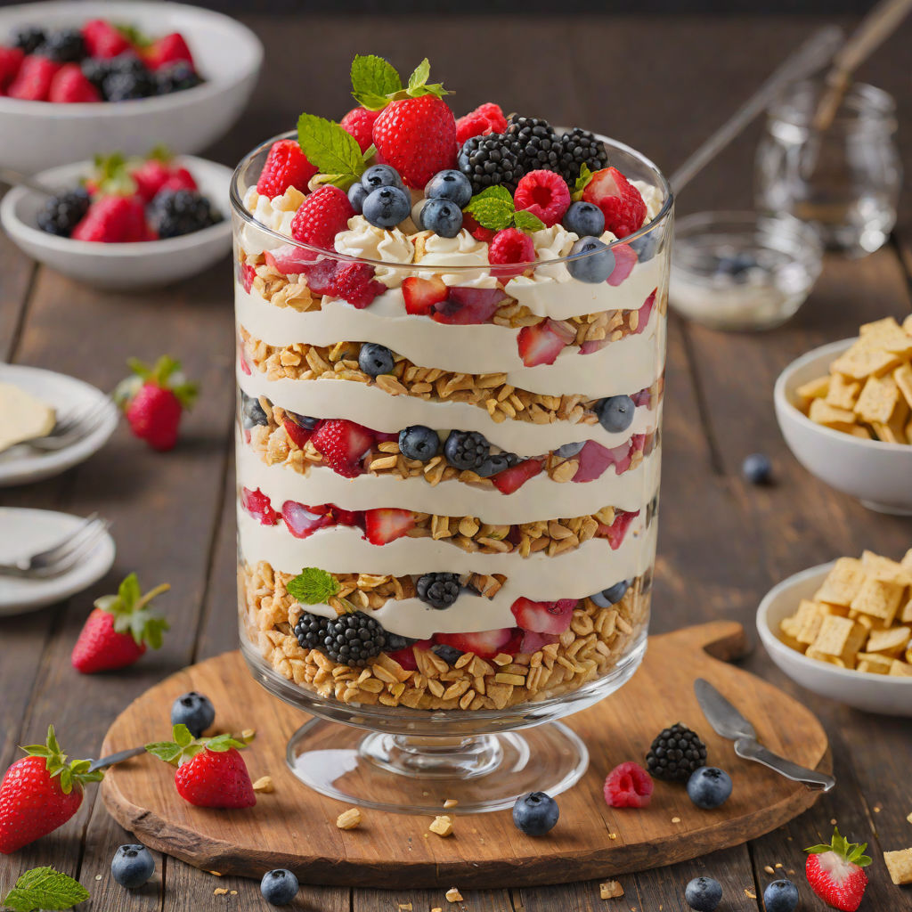 Berry Trifle Parfait with Vanilla Mascarpone Cream