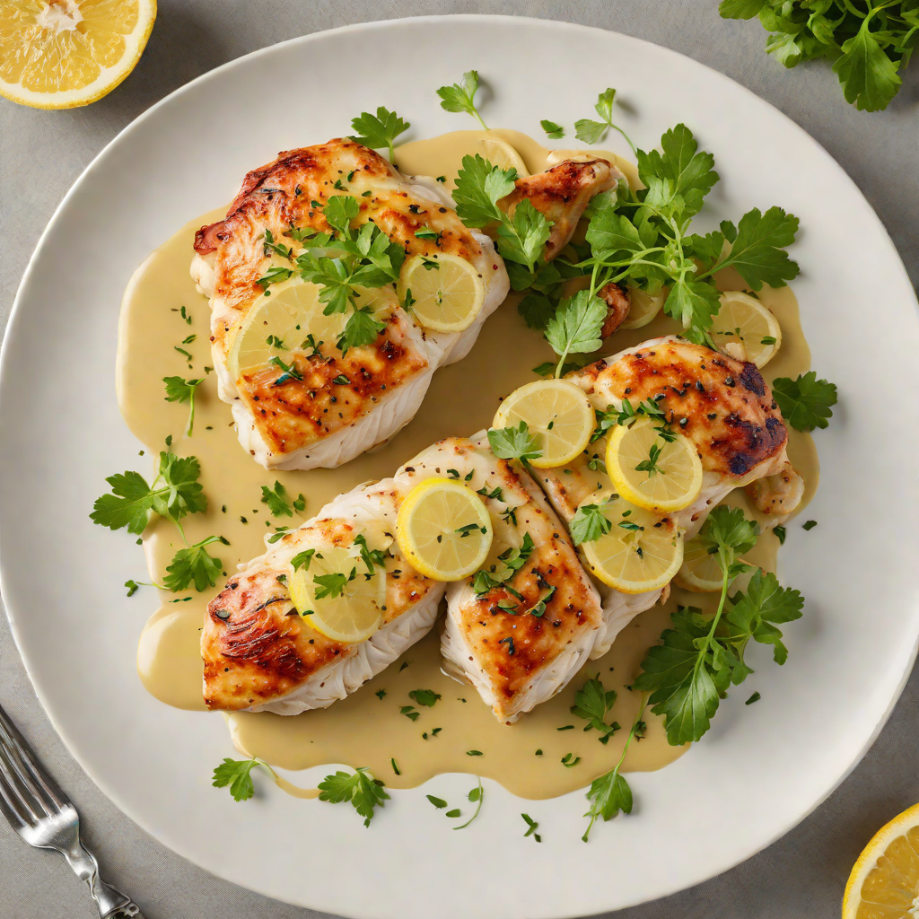 Pan-Seared Chicken with Tangy Lemon and Herb Sauce