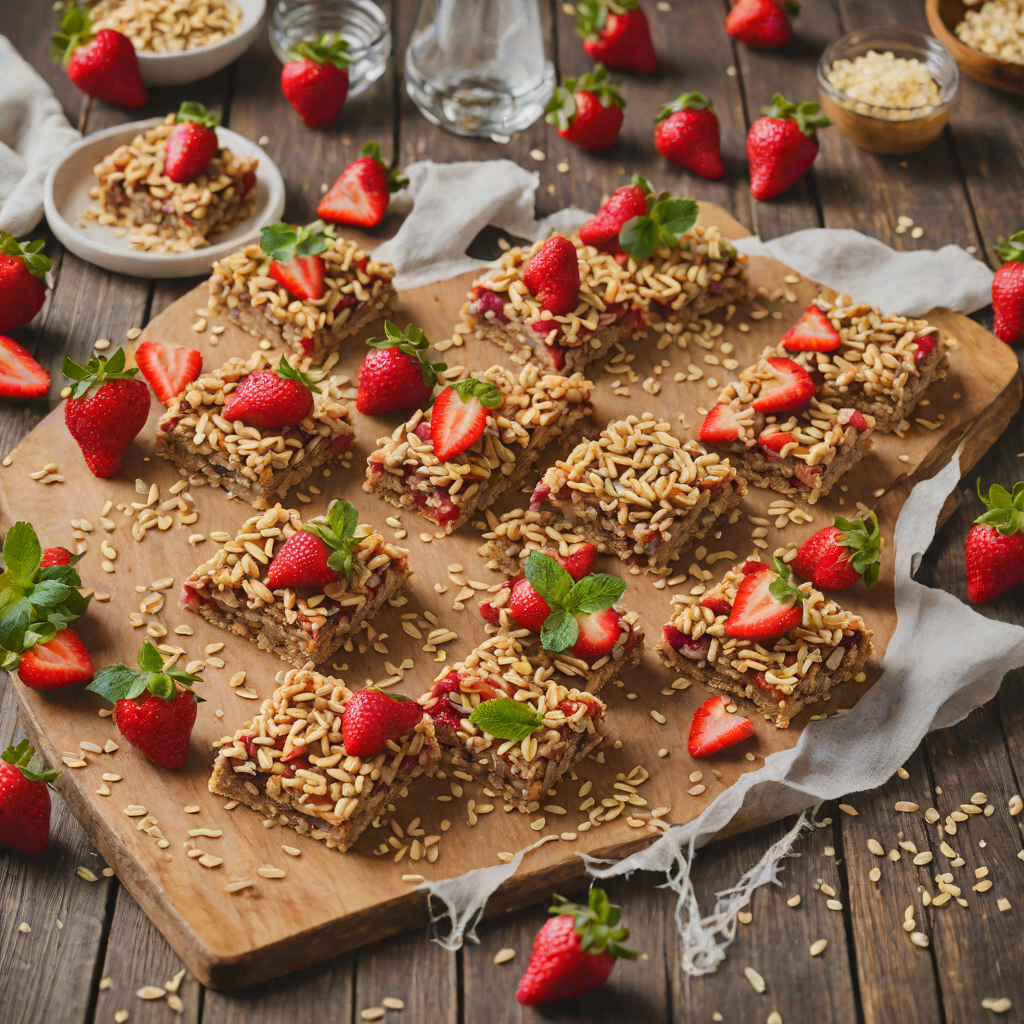 Quick No-Bake Strawberry Oat Bars