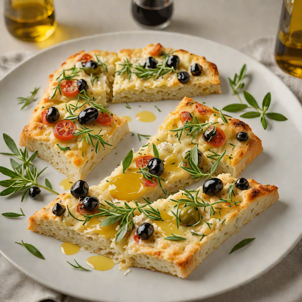 Olive and Herb Focaccia with Greek Olive Oil