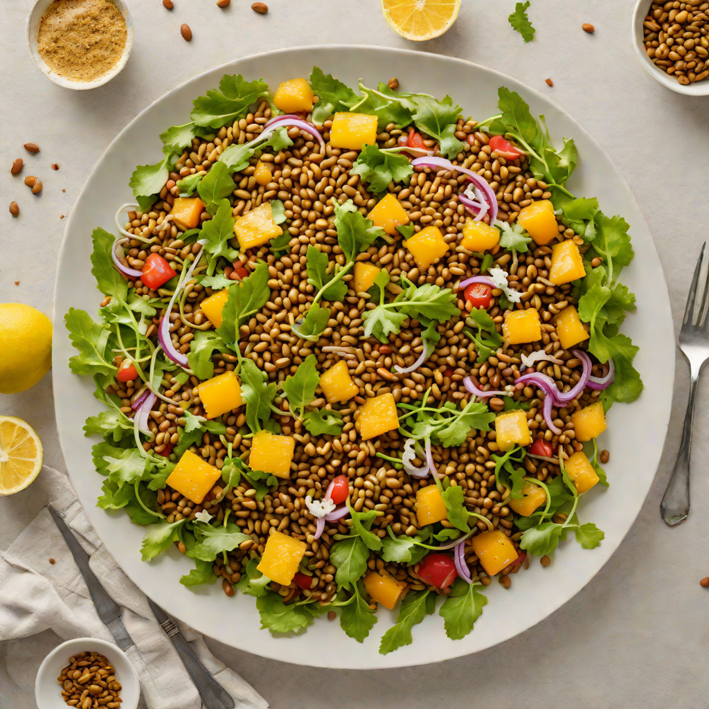 Honey-Spiced Ethiopian Lentil Salad with Citrus Dressing