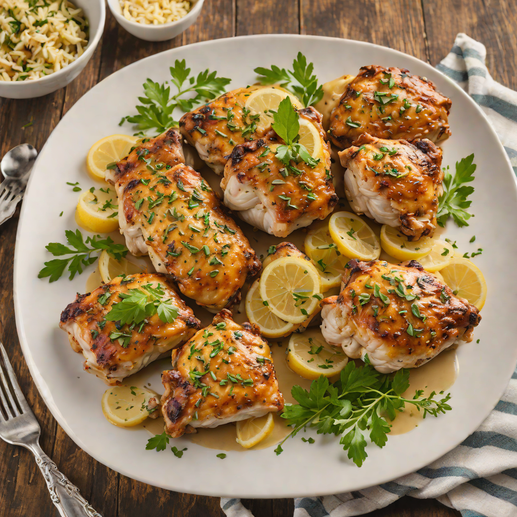 Oven-Baked Herb Garlic Chicken Thighs