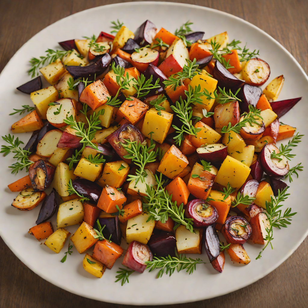 Warm-Spiced Roasted Root Vegetable Medley