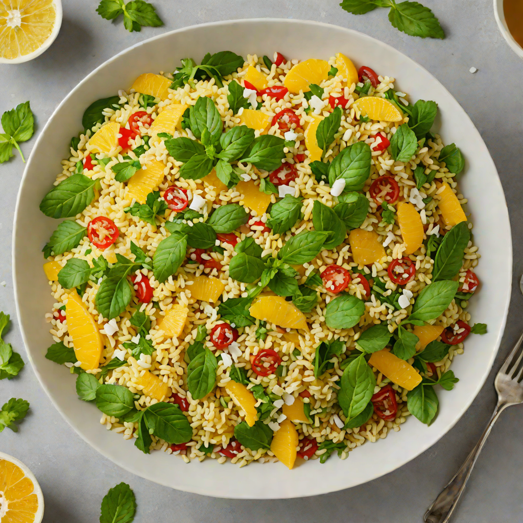 North-Scented Citrus and Mint Couscous Salad