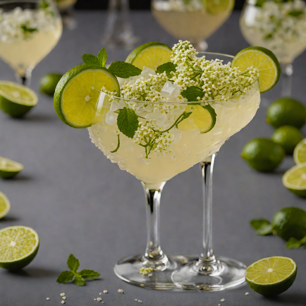 Shaken Floral Elderflower & Lime Fizz