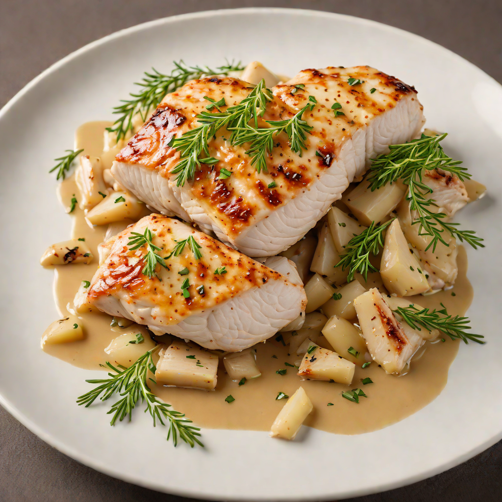Pan-Seared Chicken Breast with Garlic Thyme Sauce