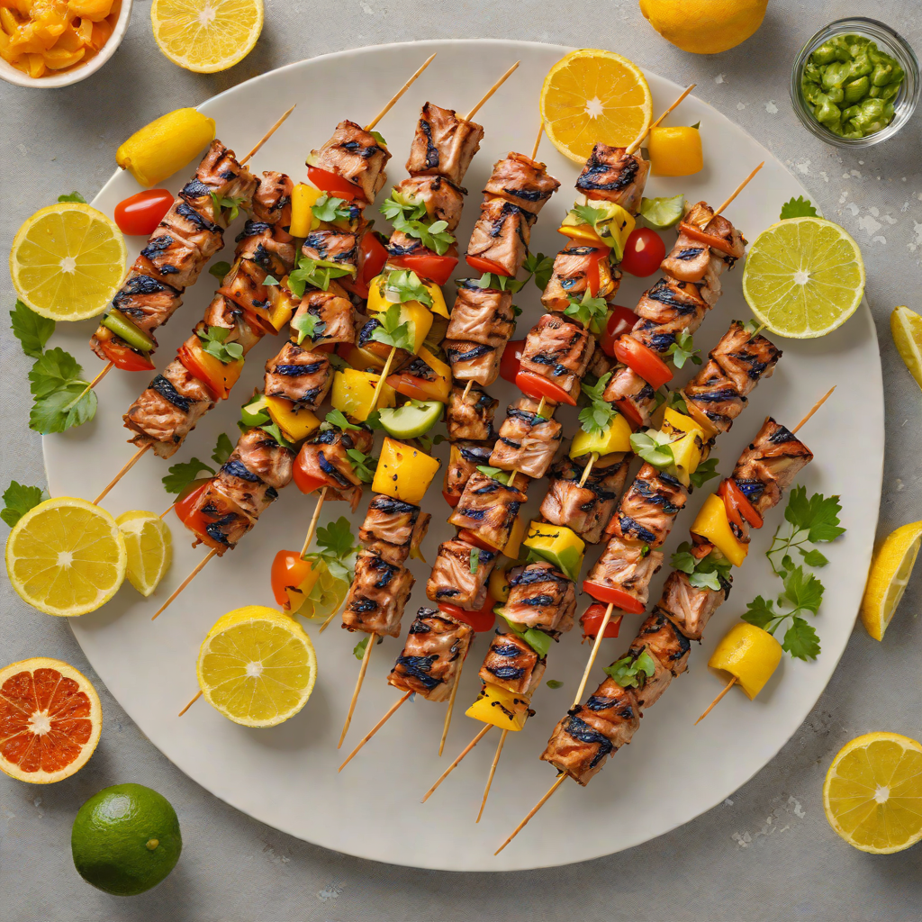 Grilled Colombian-Inspired Citrus Pork Skewers