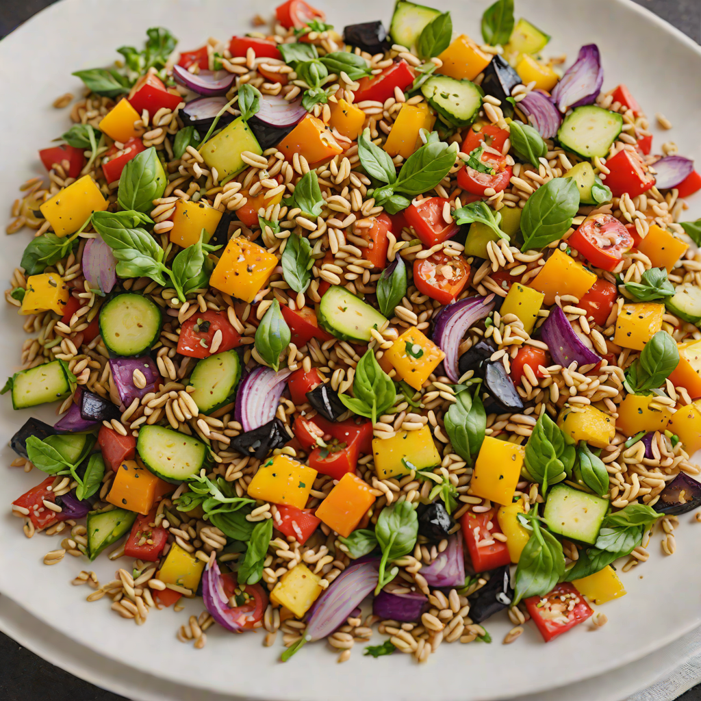 Herb-Roasted Vegetable and Farro Salad