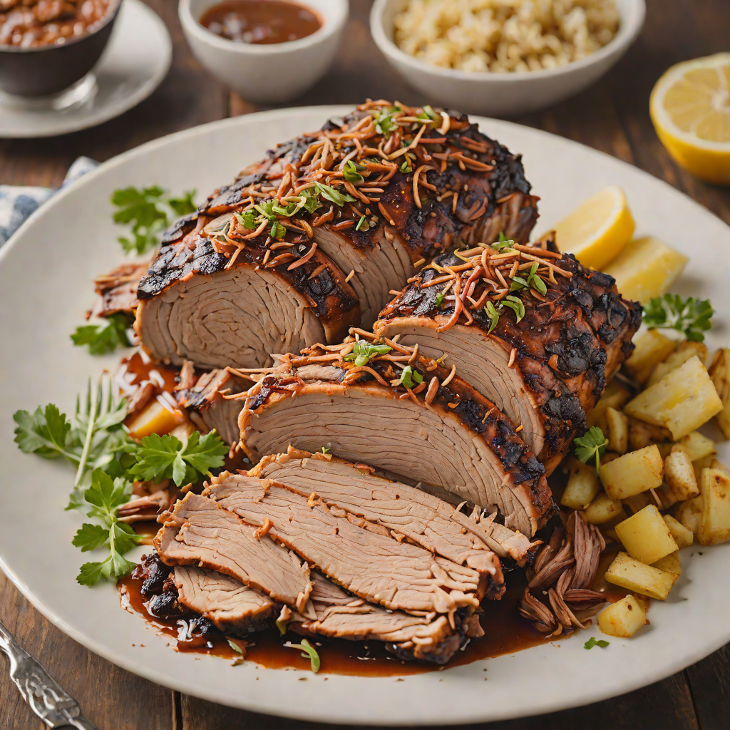 Hickory-Smoked Pulled Pork Shoulder with Dry Rub