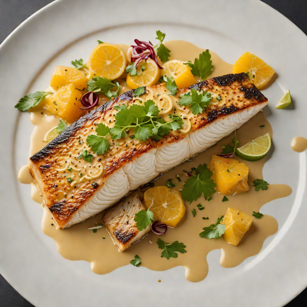 Pan-Seared Sea Bass with Citrus-Ginger Sauce