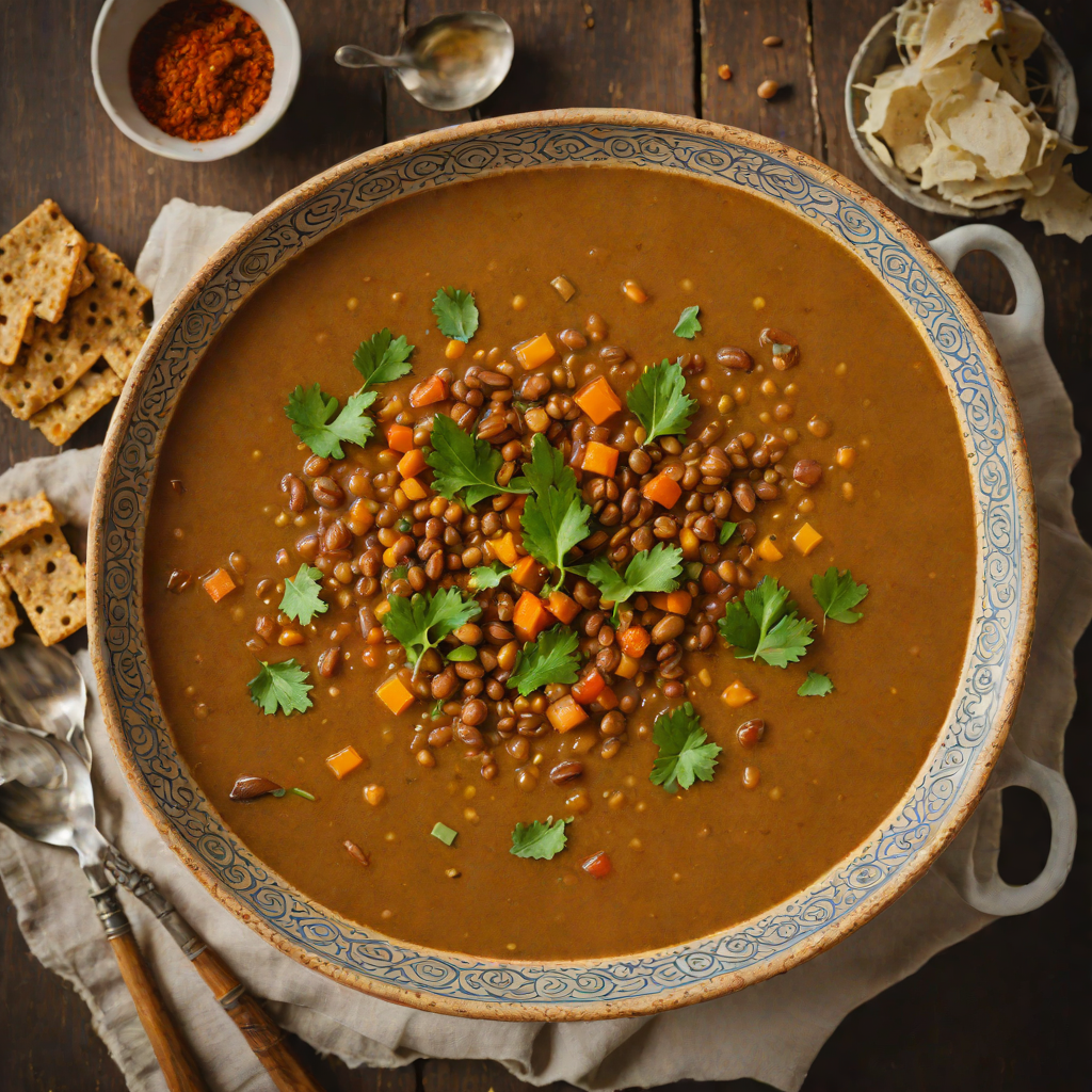 Spiced Ethiopian-Inspired Lentil Soup with Berbere and Ginger