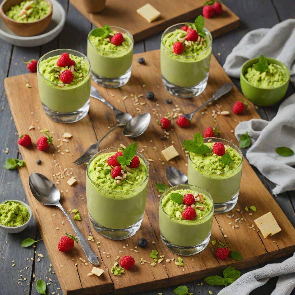 No-Bake Matcha White Chocolate Mousse Parfaits