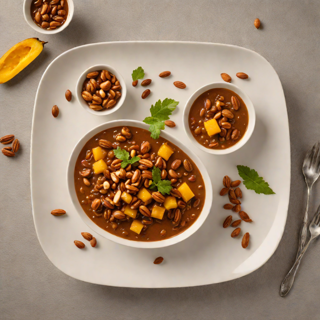 Mango and Tamarind Chutney with Spiced Peanuts