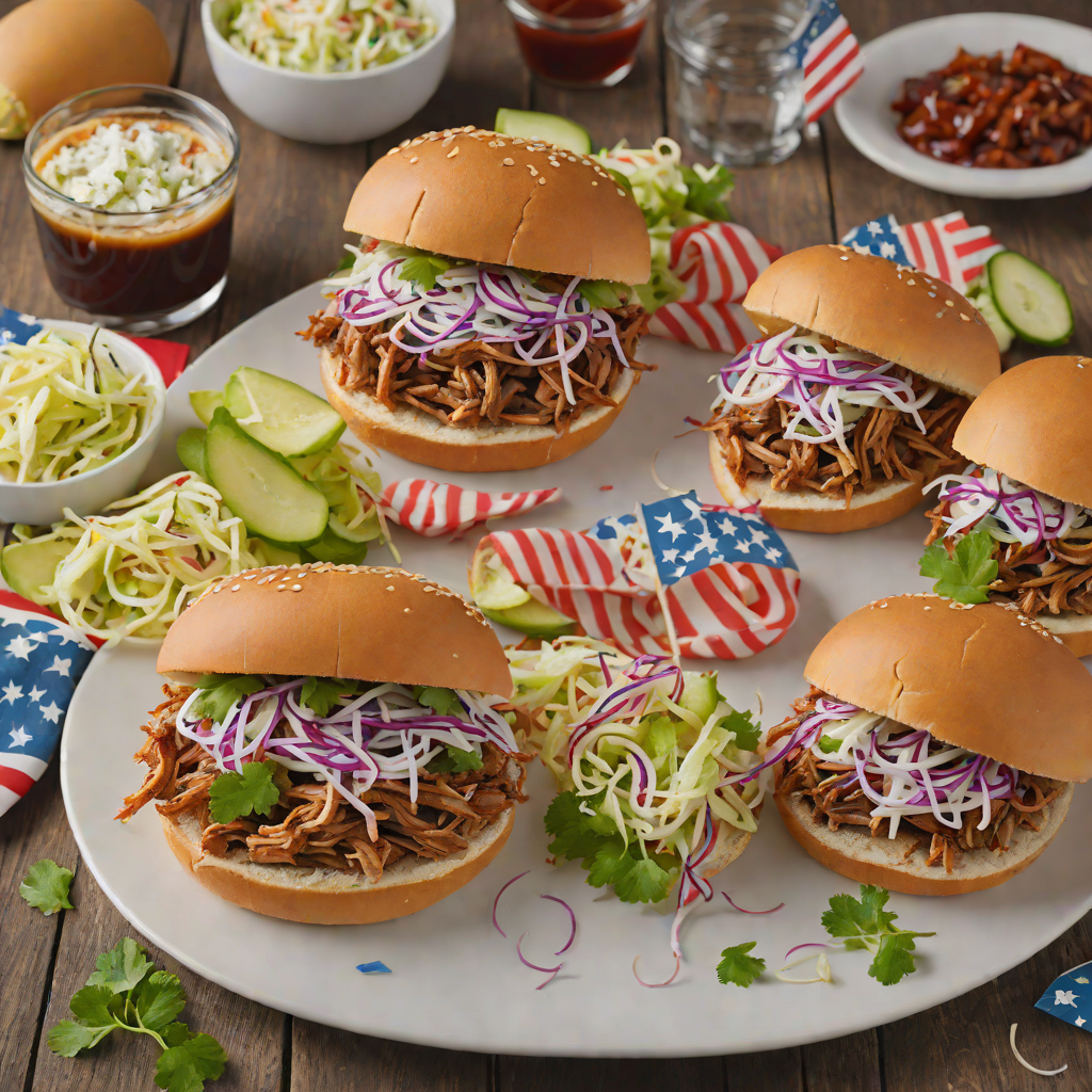 Smoky BBQ Pulled Pork Sandwiches with Tangy Slaw