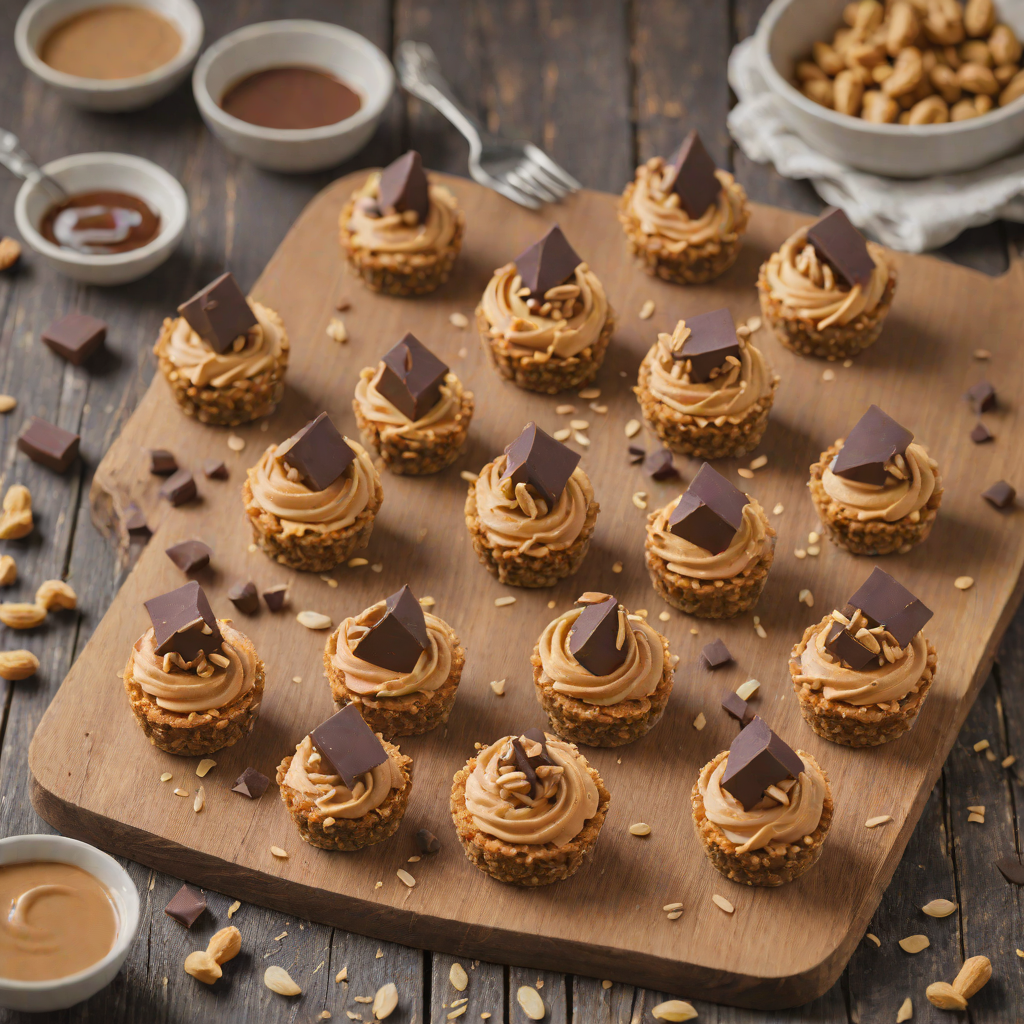 No-Bake Peanut Butter Chocolate Cheesecake Bites